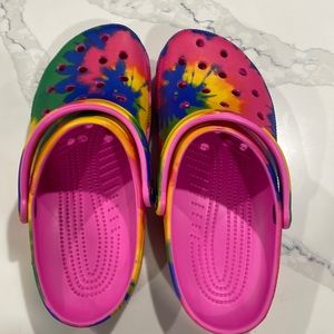 Adorable Tye Dye Crocs